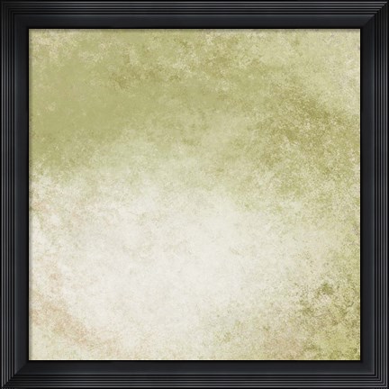 Framed Soft Wallpaper Green Print
