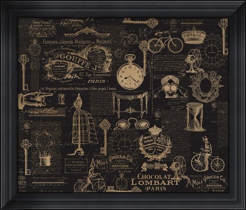 Framed Vintage Steampunked Print