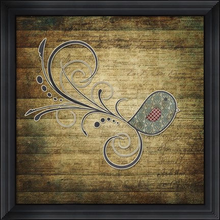 Framed Whirly Bird Wood Print