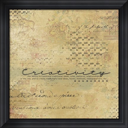 Framed Creativity Print