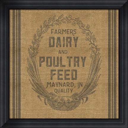 Framed Farmers Dairy Print