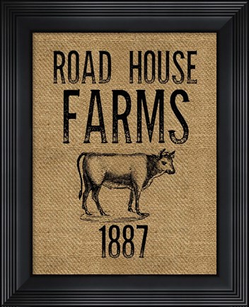 Framed Road House Farms Print