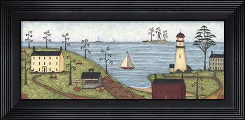 Framed Little Lighthouse Print
