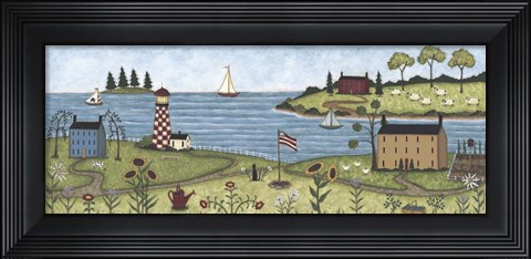 Framed Coastal View Print