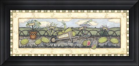 Framed Watermelons For Sale Print