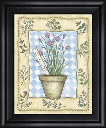 Framed Chives Print