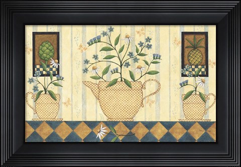 Framed Flower Pot Print