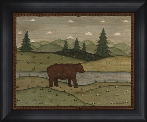 Framed Bear Print