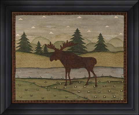 Framed Moose Print