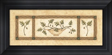 Framed Leaves B Print