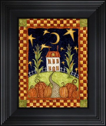 Framed Pumpkin Moon Print