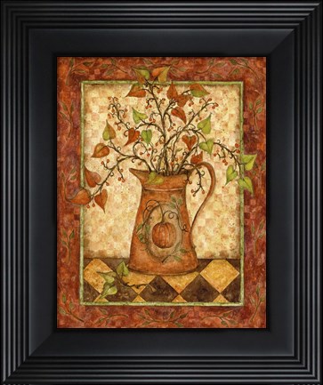 Framed Pumpkin Pitcher Print