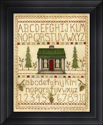 Framed Woodsy Sampler Print