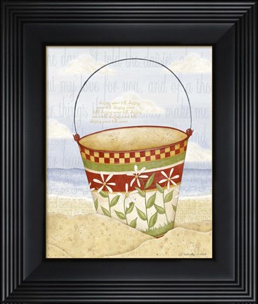 Framed Daisy Pail Print Print