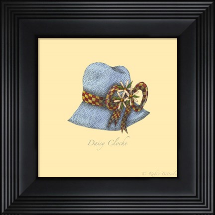 Framed Daisy Cloche Print