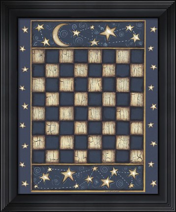 Framed Star Checkerboard Print