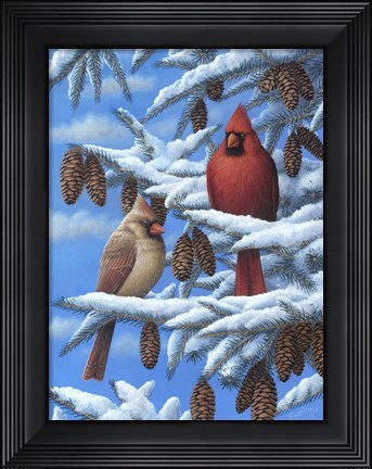 Framed Cardinals Print