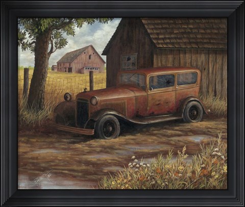 Framed Old Ford Print