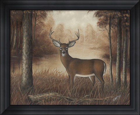 Framed Autumn Buck Print