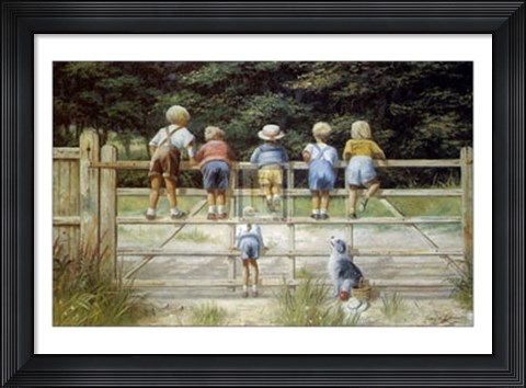 Framed Bottoms Up ! Print