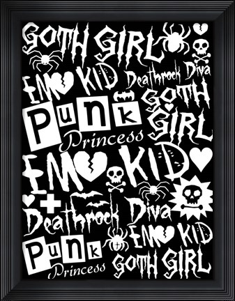 Framed Subculture Girl Print