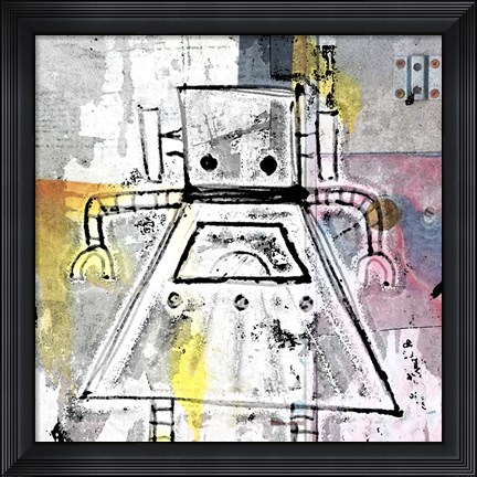 Framed Girly Bot Print