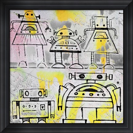 Framed Robot Family Print