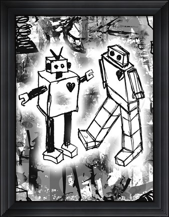 Framed Robot Love Print