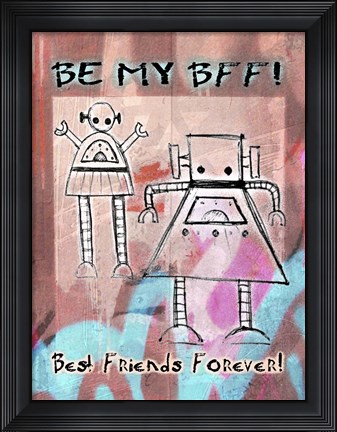 Framed Best Friends Forever Print