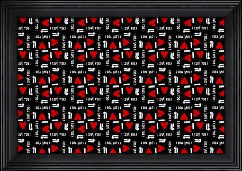 Framed I Love You Print