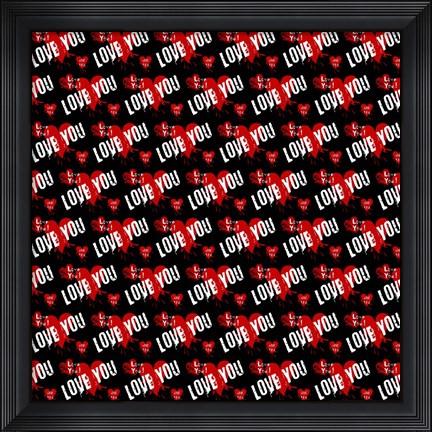 Framed Love You 2 Print