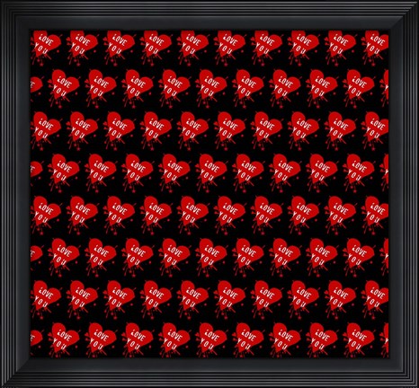 Framed Love You 4 Print