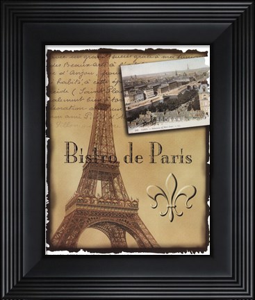 Framed Bistro De Paris Print