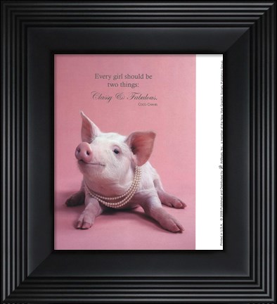 Framed Pretty In Pink Print