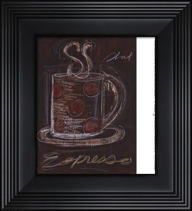 Framed Espresso Sketch Print