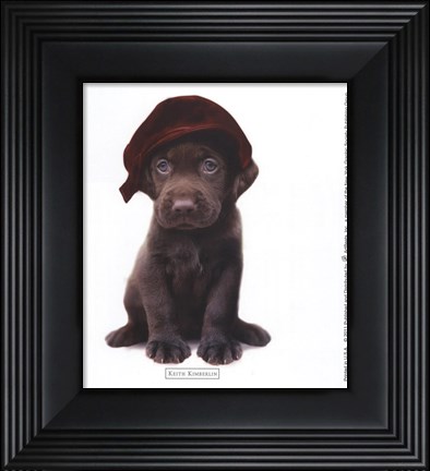 Framed Lab Hat Print