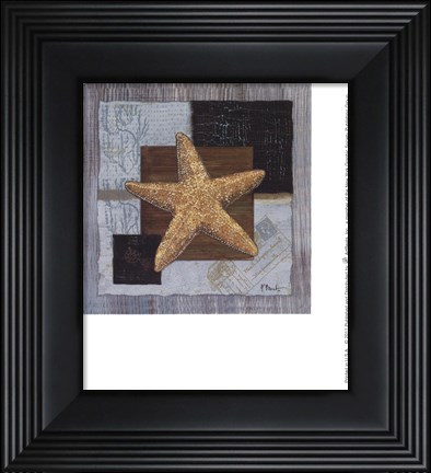 Framed Westport Beaded Starfish Print