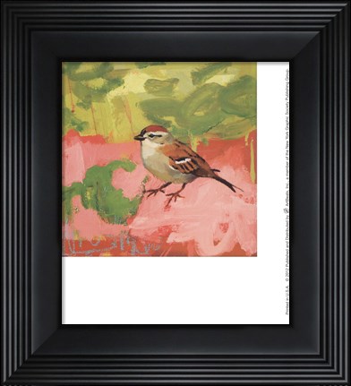 Framed Pink Sugar Sonnet Print