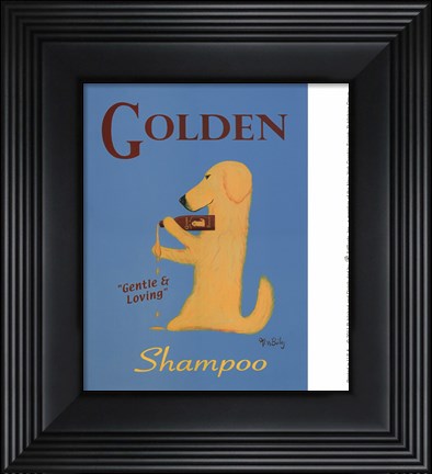 Framed Golden Shampoo Print