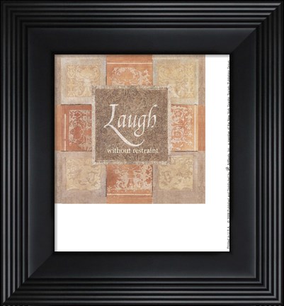 Framed Laugh Without Restraint Print