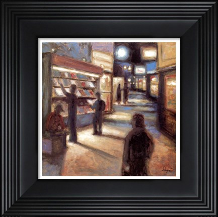 Framed News Stand (Art Dreams) Print