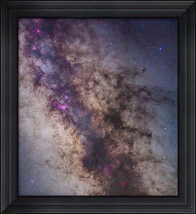 Framed Center of the Milky Way in Sagittarius and Scorpius Print