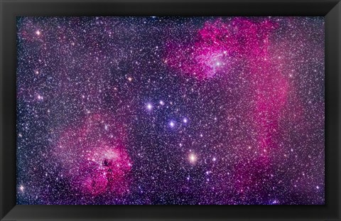 Framed Flaming Star Nebula in Auriga Print