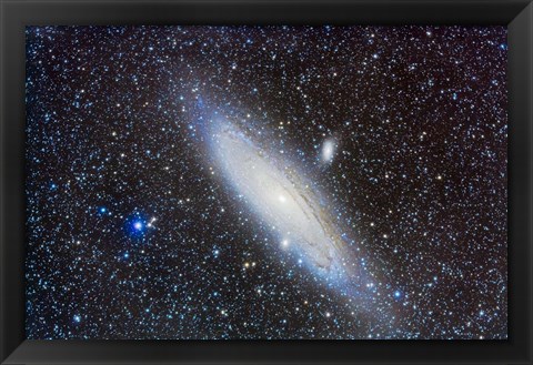 Framed Andromeda Galaxy with Companions Print