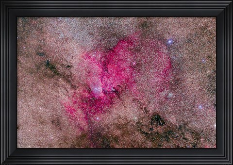 Framed NGC 6193 Nebulosity in Ara with several open Clusters Print