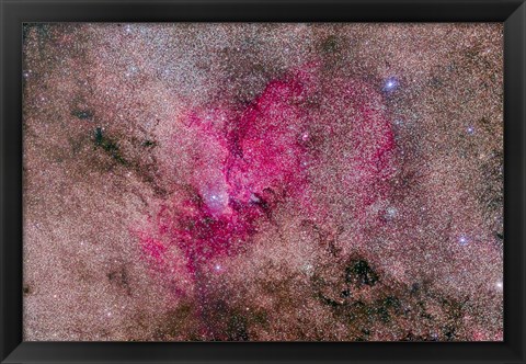 Framed NGC 6193 Nebulosity in Ara with several open Clusters Print