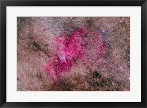 Framed NGC 6193 Nebulosity in Ara with several open Clusters Print