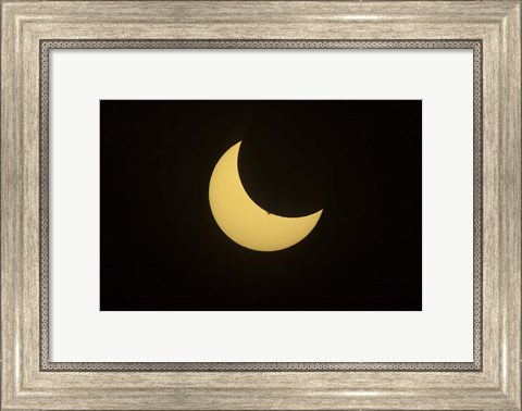 Framed Partial Eclipse of the Sun as seen from Jasper, Alberta, Canada Print