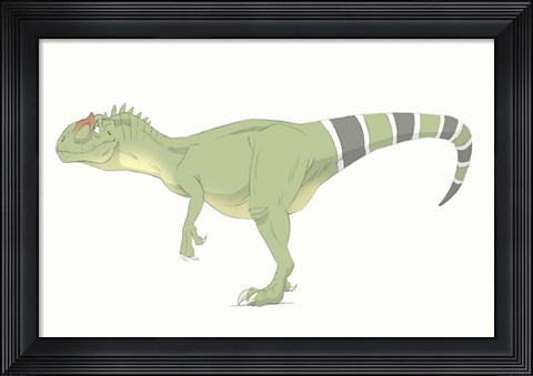 Framed Allosaurus Print