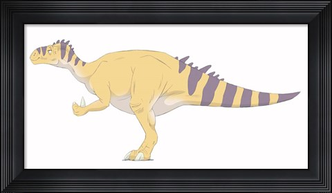 Framed Iguanodon Print